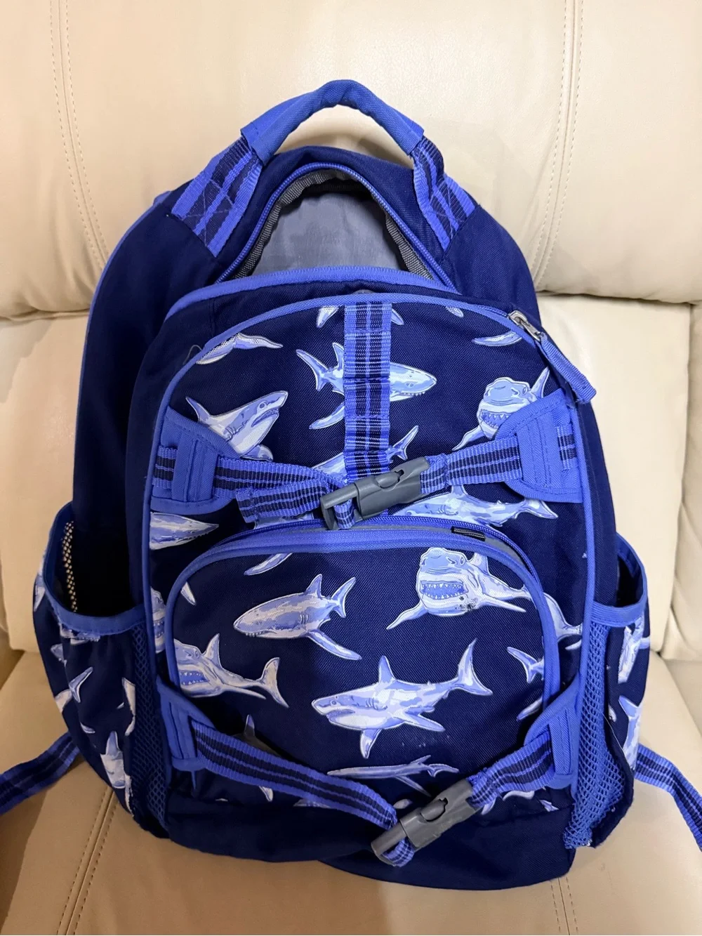 Pottery Barn Kids Mackenzie Large Shark Backpack | No Personalization | GUC
